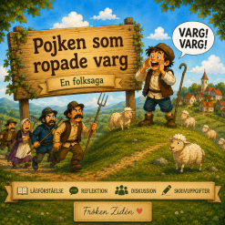 📚 Pojken som ropade varg – Arbetsmaterial till folksagan (F–åk 2)