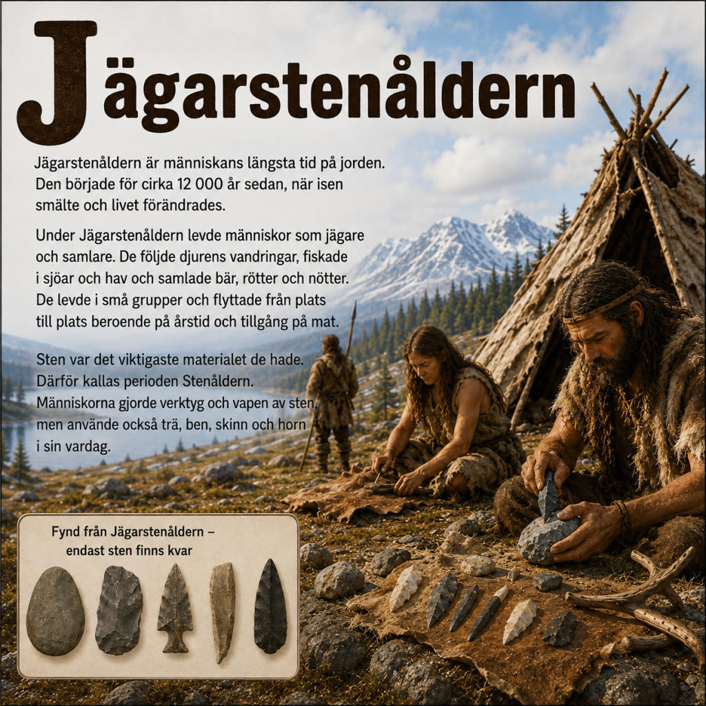 🏕️ Nytt arbetsområde – Jägarstenåldern! 🦌🔥