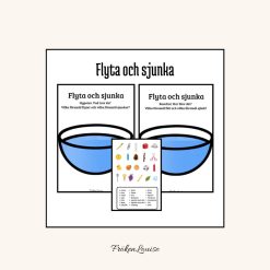 Flyta/sjunka arbetsblad