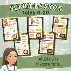 Sveriges skog - bildstöd talen 0-20