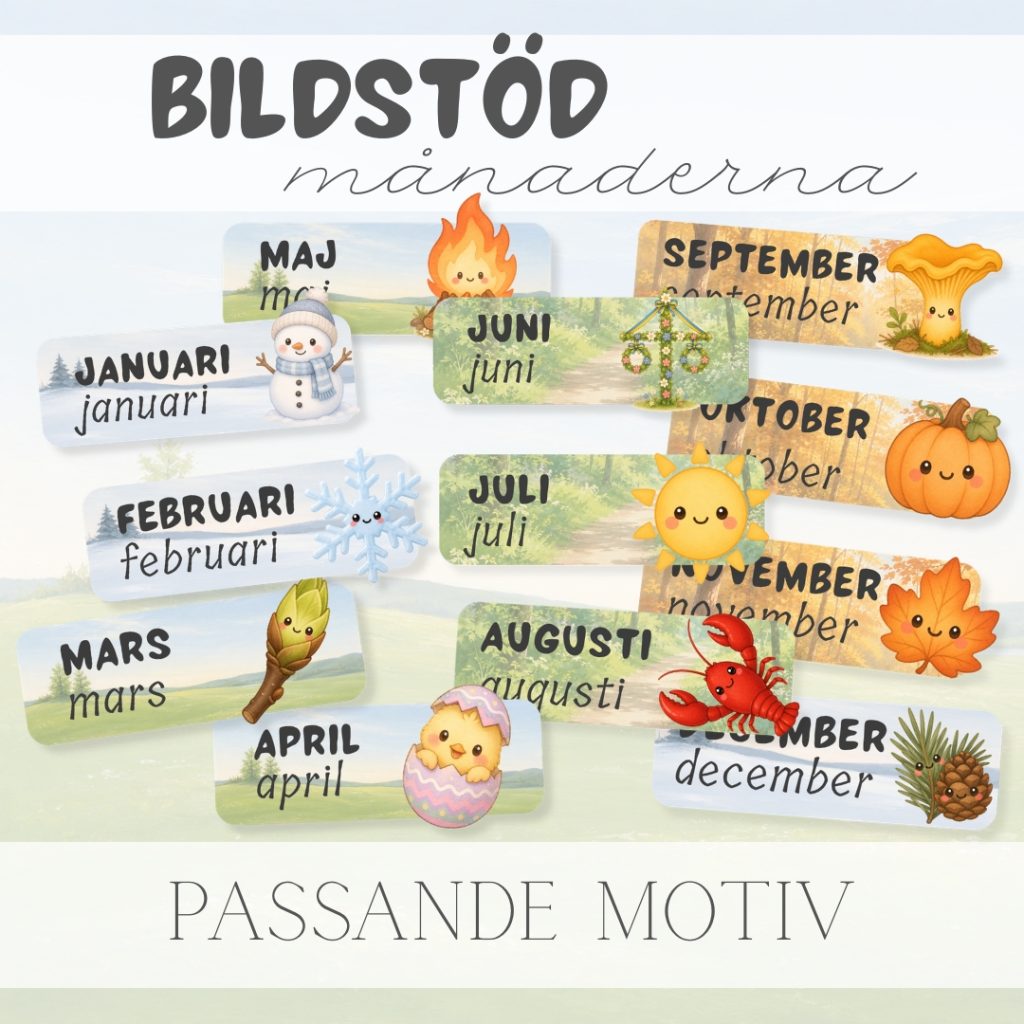 Bildstöd månaderna