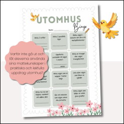 Utomhusbingo (matematik 4-6)