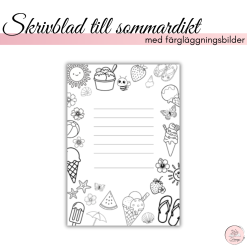 Skrivblad till sommardikt