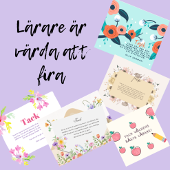 10 Somriga Tackkort till Lärare – En fin gåva vid läsårets slut ☀️🌸