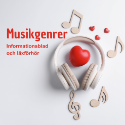 Musikgenrer - informationsblad, läxförhör och spellista