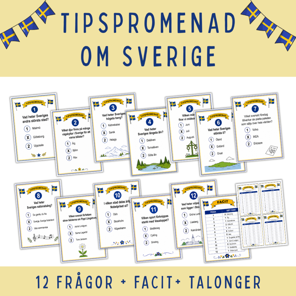 Tipspromenad om Sverige