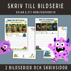 Skriv till en bildserie: Kojan och monsteräventyret