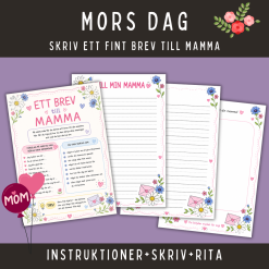 Mors dag, skriv ett fint brev till mamma