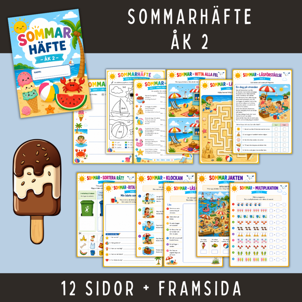 Sommarhäfte för åk 2