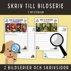 Skriv till en bildserie: 2 mysterium