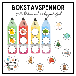Bokstavspennor - begynnelseljud