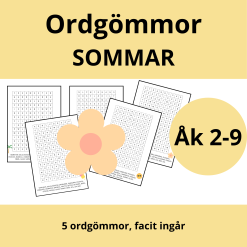Ordgömmor: Sommar (svårare variant)