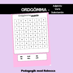 Ordgömma LÄTT (adjektiv, substantiv & verb)