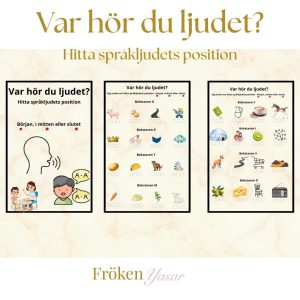 Var hör ljudet? – Träna fonologisk medvetenhet