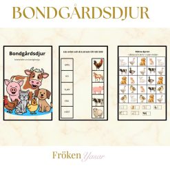 Bondgårdsjur - arbetshäfte