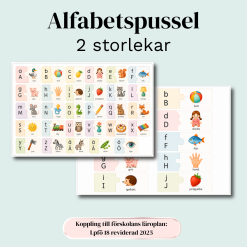 Alfabetspussel - 2 storlekar