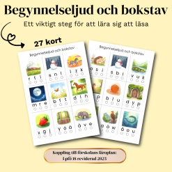 Begynnelseljud och bokstav