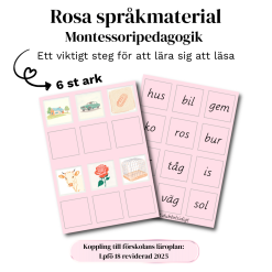 Rosa språkmaterialet - Montessoripedagogik