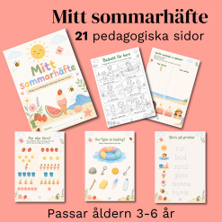 Mitt sommarhäfte: 21 pedagogiska sidor för 3-6 år
