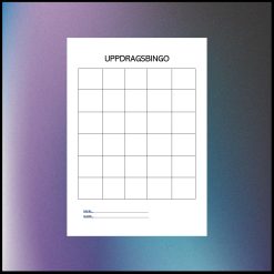 Uppdragsbingo - Mall
