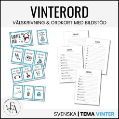 PAKET: Årstider (Ordkunskap, välskrivning, memory, handstil)