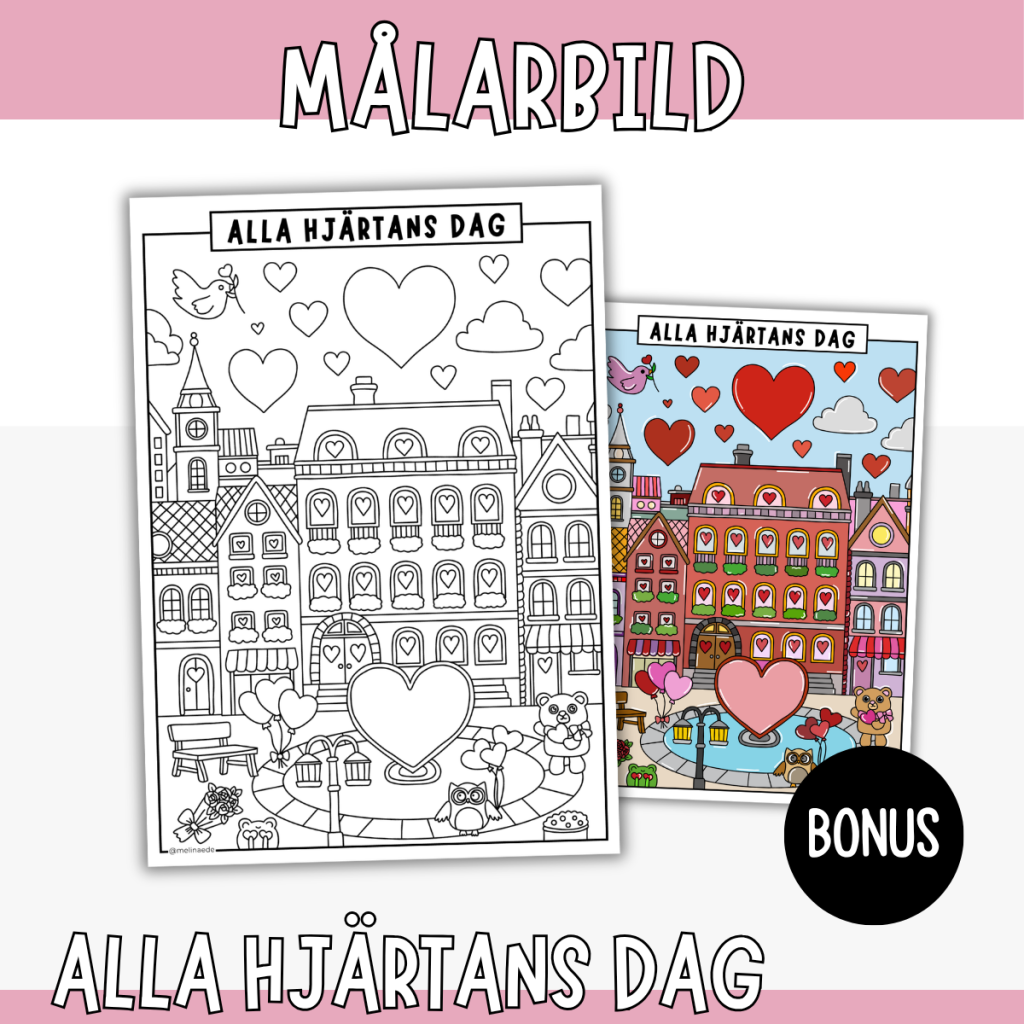 Målarbild – Alla hjärtans dag