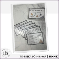 Enkla maskiner: Faktakort (läsförståelse och frågor)