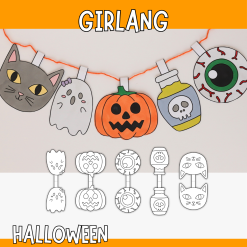 Halloweenpyssel - Girlang