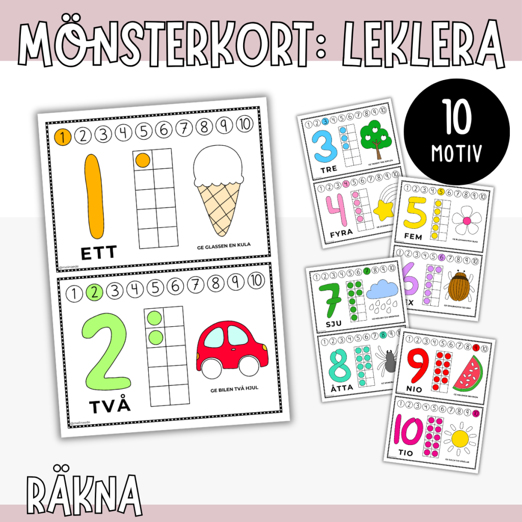 Räkna med leklera eller trolldeg