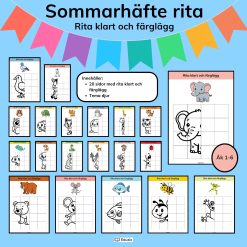 Rita klart och färglägg – Kreativt arbetshäfte för elever åk 1-6