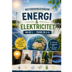 Energi & Elektricitet – Instuderingsfrågor med bildstöd (NO åk 5 & Teknik åk 4–6)
