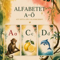 Alfabet för klassrummet 29 bokstäver