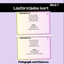 Läsförståelse kort NIVÅ 1