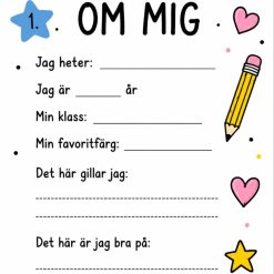Om mig – Skolstart