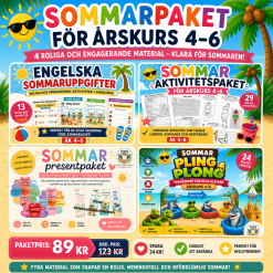 SOMMARPAKET ÅK 4–6 – ALLT DU BEHÖVER FÖR DE SISTA SKOLVECKORNA!