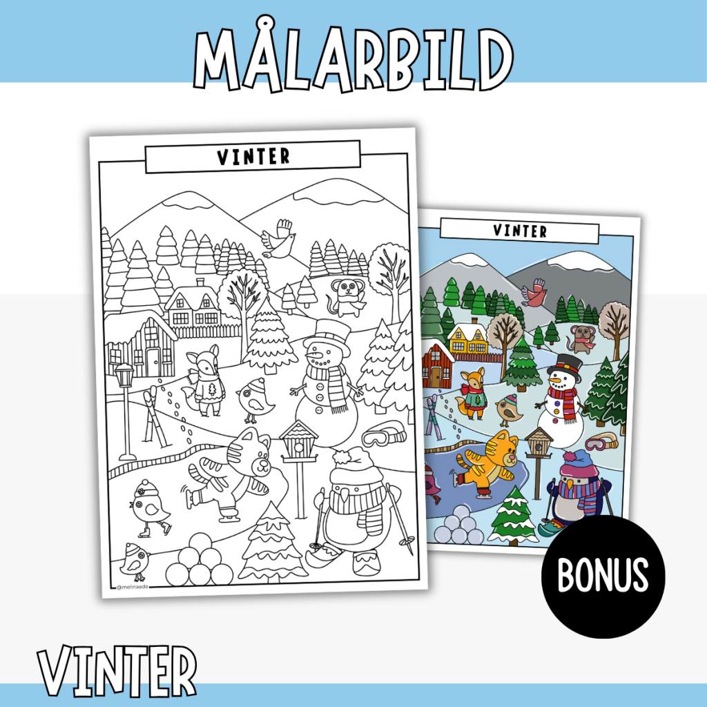Målarbild – Vinter