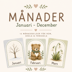 Månader - Väggdekoration