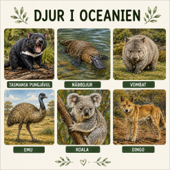 🌍 Nyhet – Världens djur! 🦁🐼🐧