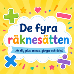 De fyra räknesätten – PowerPoint och arbetsmaterial för åk 1–3➕➖✖➗