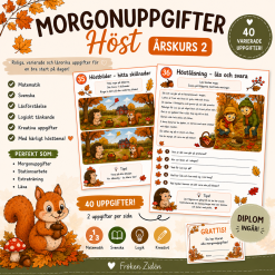 🍂 Morgonuppgifter Höst – Årskurs 2