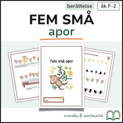 Fem små apor