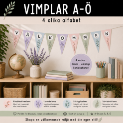 Vimplar A–Ö, 4 olika alfabet