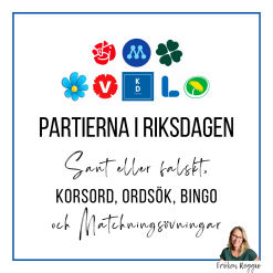 Arbetsblad – Sveriges riksdagspartier