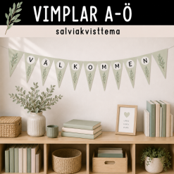 Vimplar A-Ö med tema salviakvist