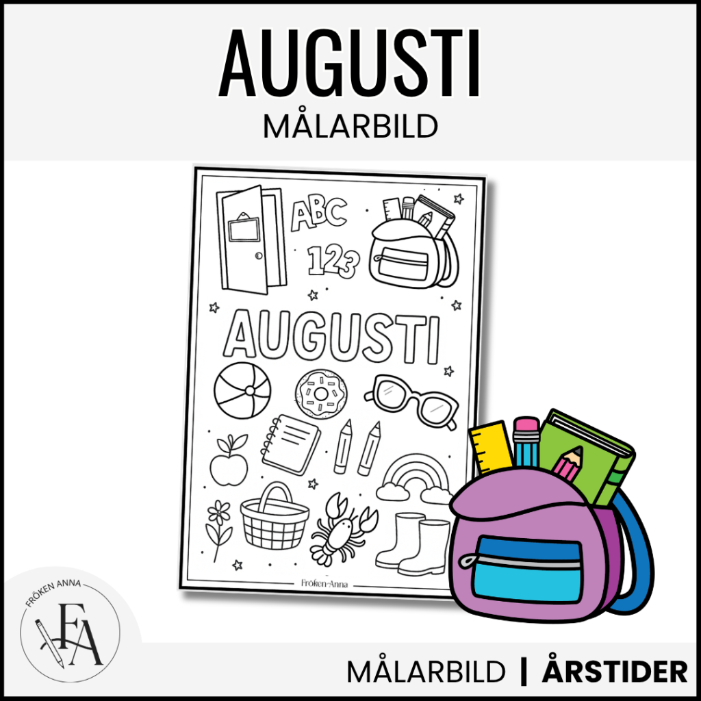 Augusti | Målarbild