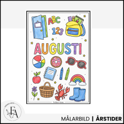 Augusti | Målarbild