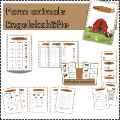Farm animals - Engelskahäfte