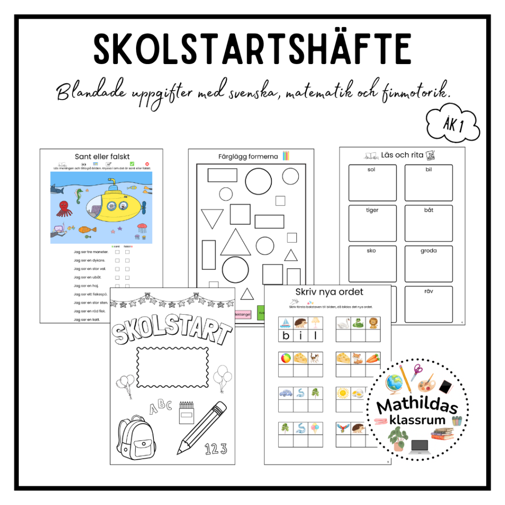 Skolstartshäfte åk 1