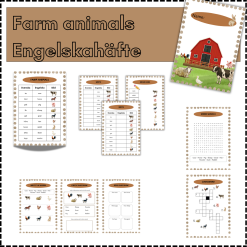 Farm animals - Engelskahäfte