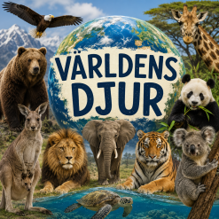 🌍 Nyhet – Världens djur! 🦁🐼🐧